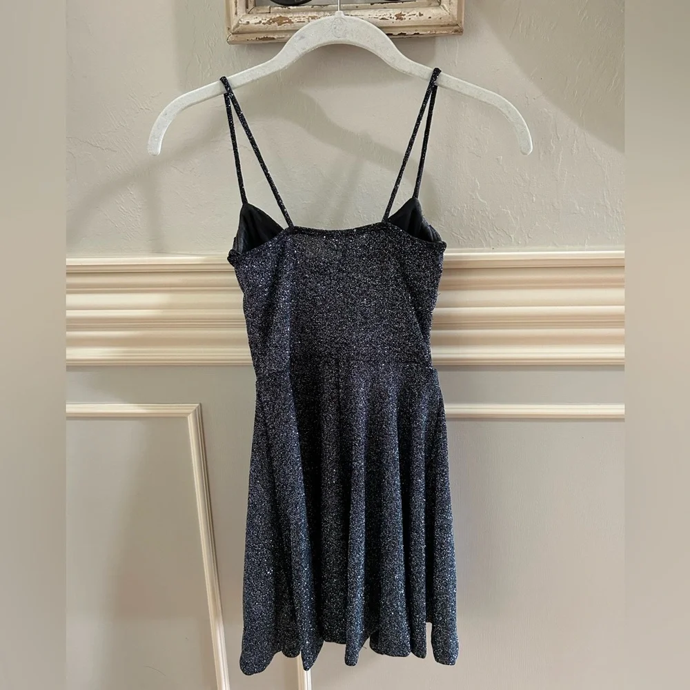 Windsor black glitter skater dress xxs - Picture 2 of 4